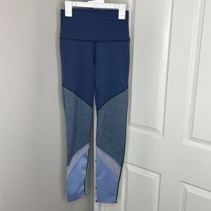 Aerie 26” 7/8 Leggings Sz Small Colorblock Blue
